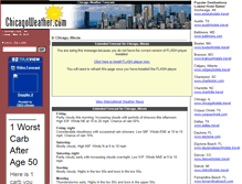 Tablet Screenshot of chicagoweather.com